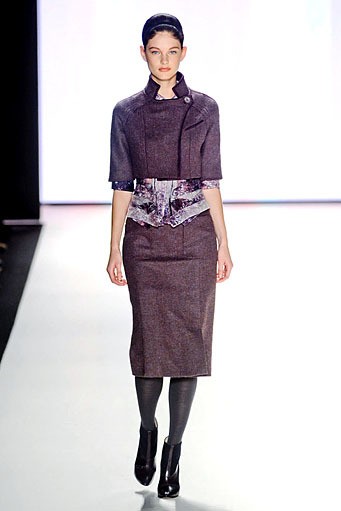 Carolina Herrera, Fall/Winter 2012. New York Fashion Week 2012. [Photo by Frazer Harrison/Getty Images for Mercedes-Benz Fashion Week]