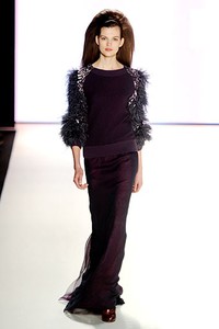 Carolina Herrera, Fall/Winter 2012. New York Fashion Week 2012. [Photo by Frazer Harrison/Getty Images for Mercedes-Benz Fashion Week]