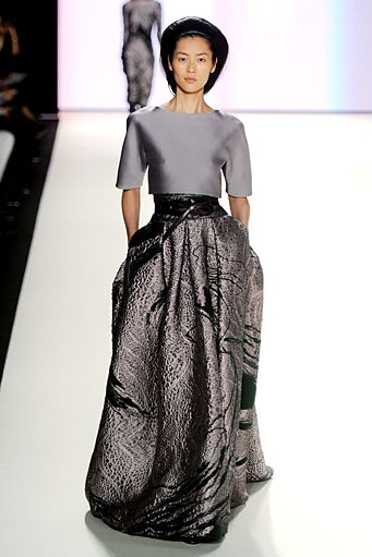 Carolina Herrera, Fall/Winter 2012. New York Fashion Week 2012. [Photo by Frazer Harrison/Getty Images for Mercedes-Benz Fashion Week]