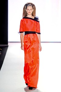 Carolina Herrera, Fall/Winter 2012. New York Fashion Week 2012. [Photo by Frazer Harrison/Getty Images for Mercedes-Benz Fashion Week]