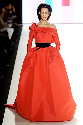 Carolina Herrera, Fall/Winter 2012. New York Fashion Week 2012. [Photo by Frazer Harrison/Getty Images for Mercedes-Benz Fashion Week]