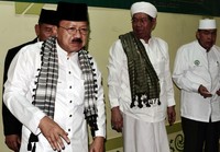 Dalam acara ini, Foke juga minta doa agar kembali memimpin Jakarta.
