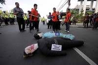 Rekonstruksi ini dilakukan pukul 08.00 WIB. Jhoni Hutapea/detikcom