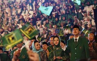 Ribuan kader, simpatisan dan anak-anak juga diajak dalam pesta ulang tahun PPP ini.