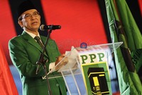 Dalam pidatonya Suryadharma Ali berharap saat pemilu 2014 nanti banyak calon pemimpin yang bisa dipilih oleh rakyat.