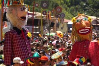 Salah satu bagian dari Festival Sao Paolo, yakni di kota Sap Luiz do Paraitinga, sebuah kota antara Sao Paulo dan Rio de Jeneiro. (Foto: REUTERS/Roosevelt Cassio)