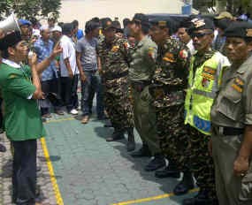 Pembacaan Tuntutan Briptu Eko Ditunda, GP Ansor Datangi Kejaksaan
