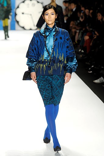 Anna Sui. Fall/Winter 2012. New York Fashion Week FW 2012. [Photo by Frazer Harrison/Getty Images for Mercedes-Benz Fashion Week]