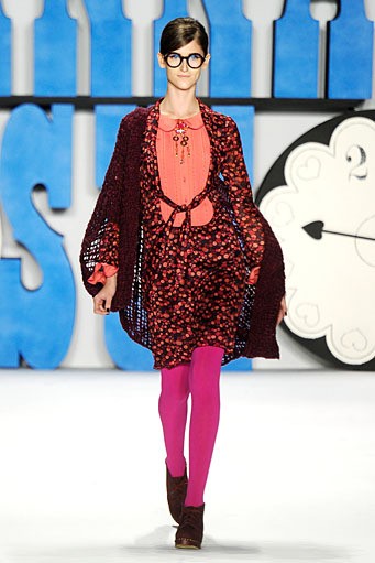 Anna Sui. Fall/Winter 2012. New York Fashion Week FW 2012. [Photo by Frazer Harrison/Getty Images for Mercedes-Benz Fashion Week]