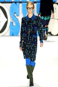 Anna Sui. Fall/Winter 2012. New York Fashion Week FW 2012. [Photo by Frazer Harrison/Getty Images for Mercedes-Benz Fashion Week]