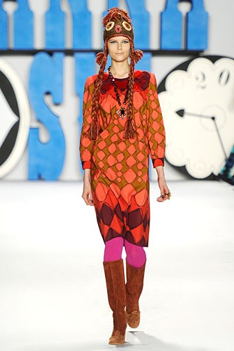 Anna Sui. Fall/Winter 2012. New York Fashion Week FW 2012. [Photo by Frazer Harrison/Getty Images for Mercedes-Benz Fashion Week]