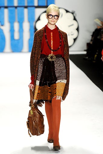 Anna Sui. Fall/Winter 2012. New York Fashion Week FW 2012. [Photo by Frazer Harrison/Getty Images for Mercedes-Benz Fashion Week]