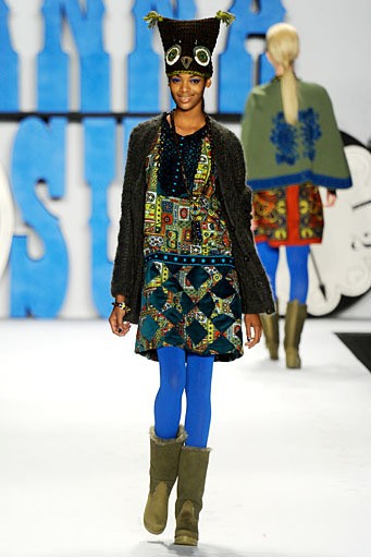 Anna Sui. Fall/Winter 2012. New York Fashion Week FW 2012. [Photo by Frazer Harrison/Getty Images for Mercedes-Benz Fashion Week]