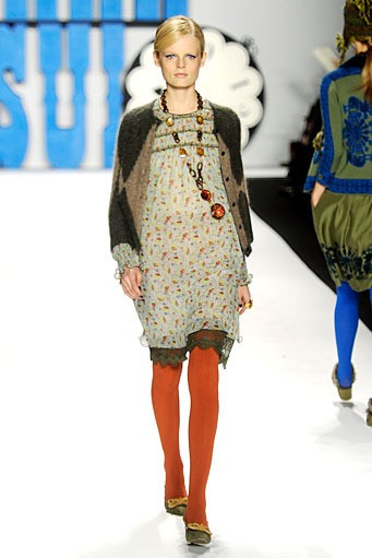 Anna Sui. Fall/Winter 2012. New York Fashion Week FW 2012. [Photo by Frazer Harrison/Getty Images for Mercedes-Benz Fashion Week]