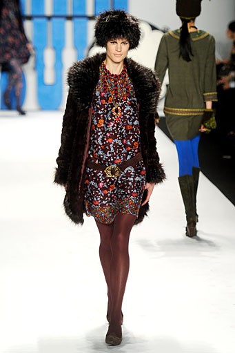 Anna Sui. Fall/Winter 2012. New York Fashion Week FW 2012. [Photo by Frazer Harrison/Getty Images for Mercedes-Benz Fashion Week]