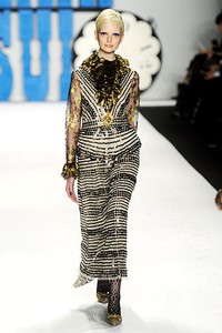 Anna Sui. Fall/Winter 2012. New York Fashion Week FW 2012. [Photo by Frazer Harrison/Getty Images for Mercedes-Benz Fashion Week]