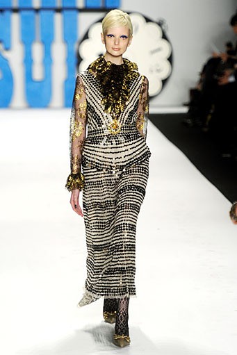 Anna Sui. Fall/Winter 2012. New York Fashion Week FW 2012. [Photo by Frazer Harrison/Getty Images for Mercedes-Benz Fashion Week]