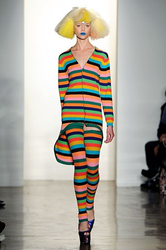 Jeremy Scott, Fall/Winter 2012. New York Fashion Week 2012. [Photo by Slaven Vlasic/Getty Images]