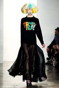 Jeremy Scott, Fall/Winter 2012. New York Fashion Week 2012. [Photo by Slaven Vlasic/Getty Images]