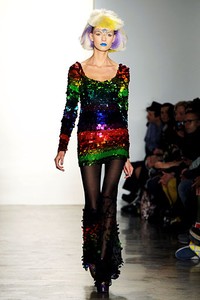 Jeremy Scott, Fall/Winter 2012. New York Fashion Week 2012. [Photo by Slaven Vlasic/Getty Images]