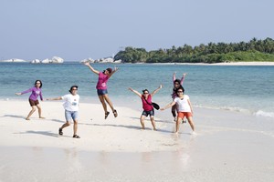 Hey.......ketemu Patrick di Pulau Pasir