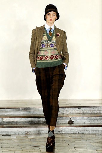 Ralph Lauren, Fall/Winter 2012. New York Fashion Week 2012. [Photo by Frazer Harrison/Getty Images for Mercedes-Benz Fashion Week]