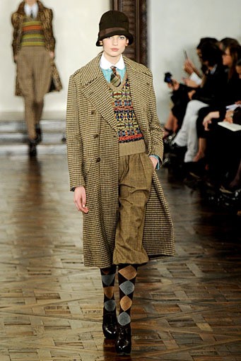 Ralph Lauren, Fall/Winter 2012. New York Fashion Week 2012. [Photo by Frazer Harrison/Getty Images for Mercedes-Benz Fashion Week]