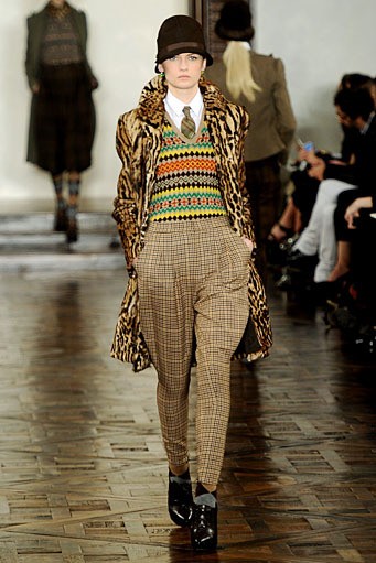 Ralph Lauren, Fall/Winter 2012. New York Fashion Week 2012. [Photo by Frazer Harrison/Getty Images for Mercedes-Benz Fashion Week]