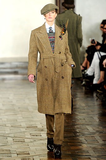Ralph Lauren, Fall/Winter 2012. New York Fashion Week 2012. [Photo by Frazer Harrison/Getty Images for Mercedes-Benz Fashion Week]