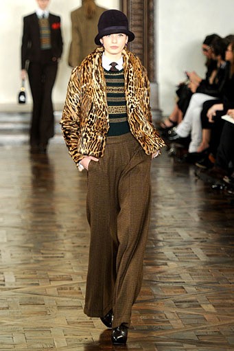 Ralph Lauren, Fall/Winter 2012. New York Fashion Week 2012. [Photo by Frazer Harrison/Getty Images for Mercedes-Benz Fashion Week]