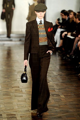 Ralph Lauren, Fall/Winter 2012. New York Fashion Week 2012. [Photo by Frazer Harrison/Getty Images for Mercedes-Benz Fashion Week]