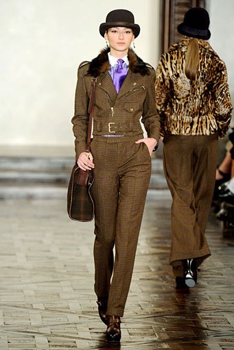 Ralph Lauren, Fall/Winter 2012. New York Fashion Week 2012. [Photo by Frazer Harrison/Getty Images for Mercedes-Benz Fashion Week]