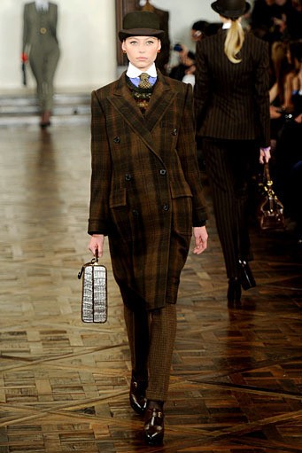 Ralph Lauren, Fall/Winter 2012. New York Fashion Week 2012. [Photo by Frazer Harrison/Getty Images for Mercedes-Benz Fashion Week]
