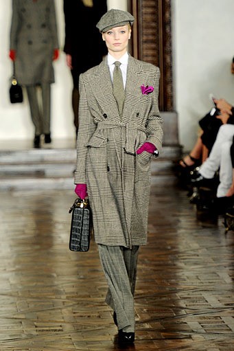 Ralph Lauren, Fall/Winter 2012. New York Fashion Week 2012. [Photo by Frazer Harrison/Getty Images for Mercedes-Benz Fashion Week]