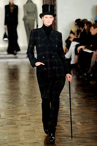 Ralph Lauren, Fall/Winter 2012. New York Fashion Week 2012. [Photo by Frazer Harrison/Getty Images for Mercedes-Benz Fashion Week]