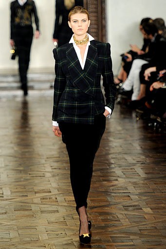 Ralph Lauren, Fall/Winter 2012. New York Fashion Week 2012. [Photo by Frazer Harrison/Getty Images for Mercedes-Benz Fashion Week]