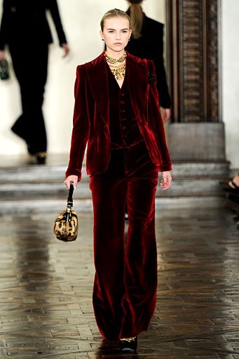 Ralph Lauren, Fall/Winter 2012. New York Fashion Week 2012. [Photo by Frazer Harrison/Getty Images for Mercedes-Benz Fashion Week]