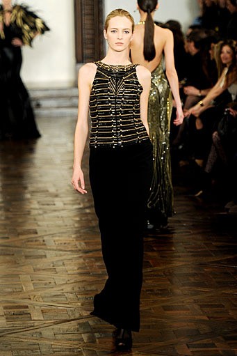 Ralph Lauren, Fall/Winter 2012. New York Fashion Week 2012. [Photo by Frazer Harrison/Getty Images for Mercedes-Benz Fashion Week]