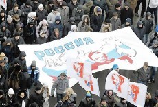 100 Ribu Orang Banjiri Stadion Moskow, Dukung Putin Jadi Presiden