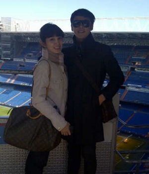 Andhika & Ussy Bulan Madu ke Santiago Bernabeu