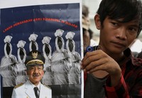 Foke didemo terkait dugaan korupsi tanah kuburan senilai Rp 10 M. Ramses/detikcom.