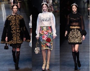 Mewah & Sensual, Karya Dolce & Gabbana di Milan Fashion Week