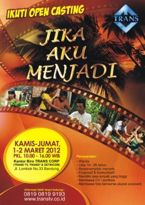 Ikutan Open Casting Jika Aku Menjadi Yuk!