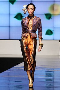 Defrico Audy Wong Kito Chino. Indonesia Fashion Week 2012 Psychedelic Slang at Jakarta Convention Center. Senayan. Jakarta. [Foto: Mohammad Abduh/Wolipop]