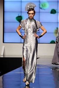 Defrico Audy Wong Kito Chino. Indonesia Fashion Week 2012 Psychedelic Slang at Jakarta Convention Center. Senayan. Jakarta. [Foto: Mohammad Abduh/Wolipop]