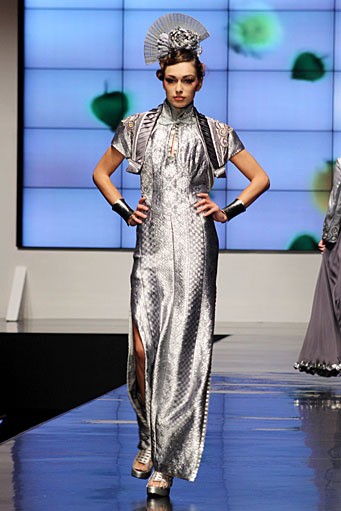 Defrico Audy Wong Kito Chino. Indonesia Fashion Week 2012 Psychedelic Slang at Jakarta Convention Center. Senayan. Jakarta. [Foto: Mohammad Abduh/Wolipop]