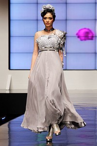 Defrico Audy Wong Kito Chino. Indonesia Fashion Week 2012 Psychedelic Slang at Jakarta Convention Center. Senayan. Jakarta. [Foto: Mohammad Abduh/Wolipop]