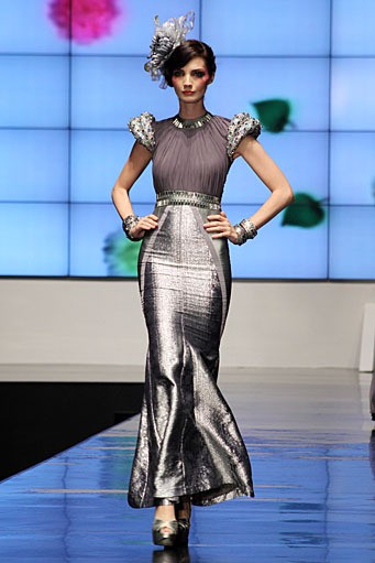 Defrico Audy Wong Kito Chino. Indonesia Fashion Week 2012 Psychedelic Slang at Jakarta Convention Center. Senayan. Jakarta. [Foto: Mohammad Abduh/Wolipop]