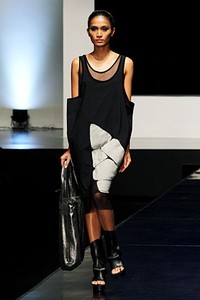 Eny Ming Re-Construction. Psychedelic Slang. Indonesia Fashion Week 2012 at Jakarta Convention Center. Jakarta. [Foto: Mohammad Abduh/Wolipop]