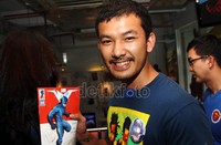 Rio memamerkan komik Volt. Gus Mun/detikcom.